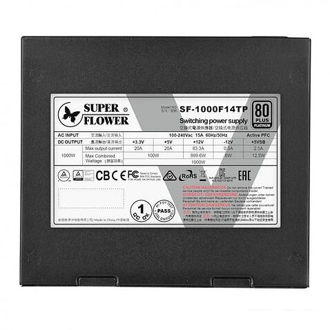 Блок питания Super Flower Leadex V Platinum Pro Black 1000W SF-1000F14TP