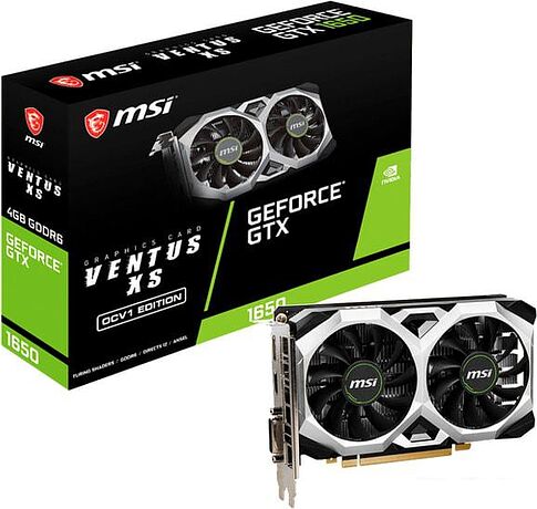 Видеокарта MSI GeForce GTX 1650 D6 Ventus XS OCV1 4GB GDDR6