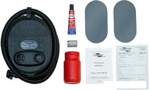 Моторно-гребная лодка Leader Тундра-325 (серый)