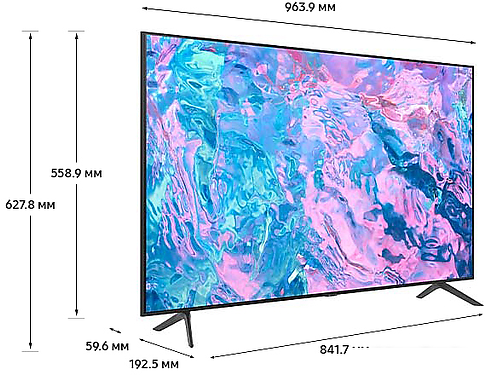 Телевизор Samsung Crystal UHD 4K CU7100 UE43CU7100UXRU