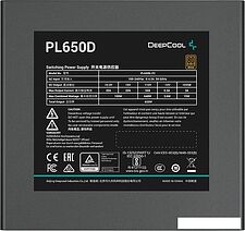 Блок питания DeepCool PL650D