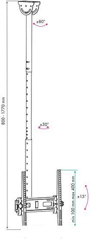 Кронштейн VLK TRENTO-61 (черный)