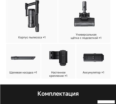 Пылесос Trouver Cordless Vacuum Cleaner S1 Lite VJ14A (евровилка)
