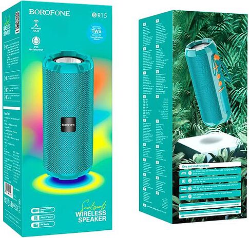 Беспроводная колонка Borofone BR15 (бирюзовый)