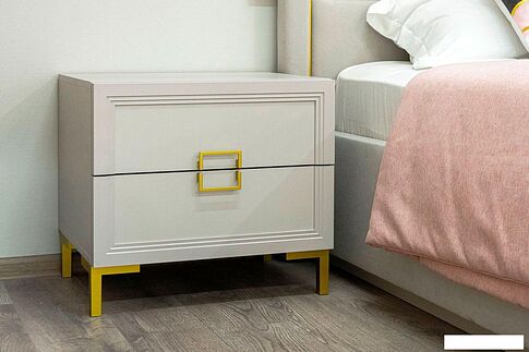 Тумба Ангстрем Дольче спальня ДЛ-305.03 исп.3 (кашемир серый)