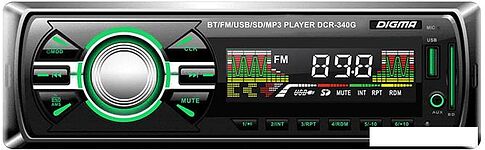 USB-магнитола Digma DCR-340G
