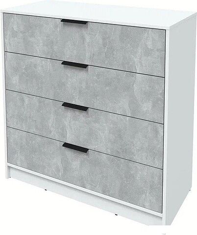 Комод Интерлиния Концепт КТ-К100 (бетон/белый платинум)