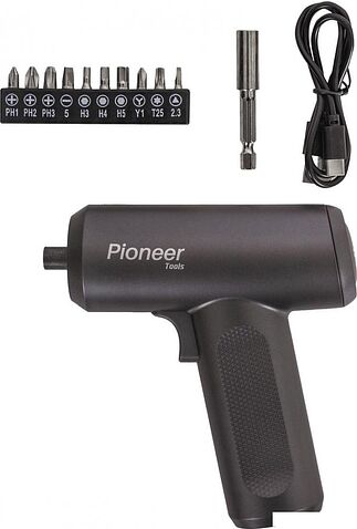 Электроотвертка Pioneer Tools CS-M0415-01 (с АКБ)