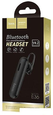 Bluetooth гарнитура Hoco E36 (черный)
