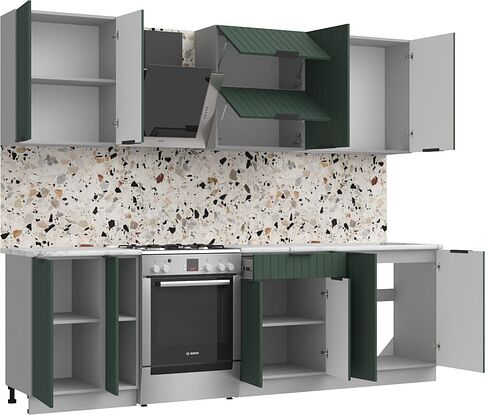 Готовая кухня Arvento АНТА-плюс 2м (зеленый)