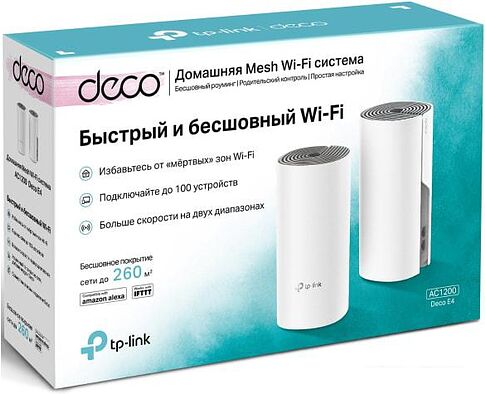 Беспроводной маршрутизатор TP-Link Deco E4 (2 шт.)