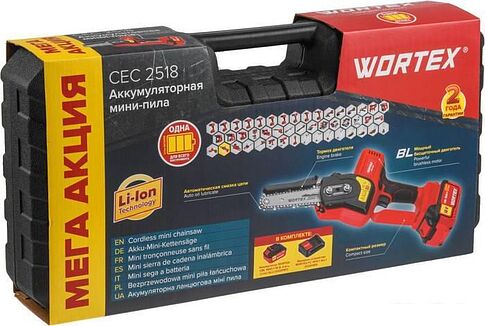 Аккумуляторная пила Wortex CEC 2518 ALL1 0323167 (с 1-м АКБ)