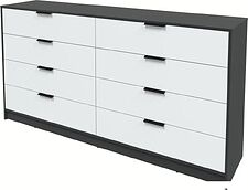 Комод Интерлиния Концепт КТ-К197 (белый платинум/антрацит)