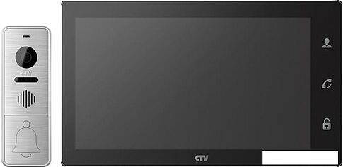 Комплект видеодомофона CTV DP4106AHD (черный)