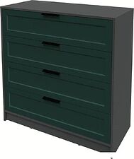 Комод Интерлиния Концепт Тренд КТ-К100 (антрацит/изумруд)