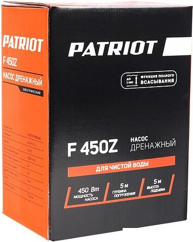 Дренажный насос Patriot F 450 Z
