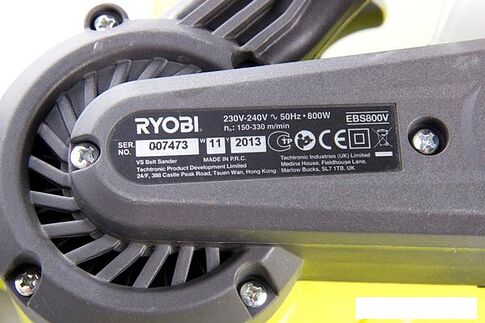 Ленточная шлифмашина Ryobi EBS800V