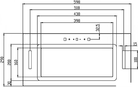 Кухонная вытяжка Schtoff HGT 60 (белый)