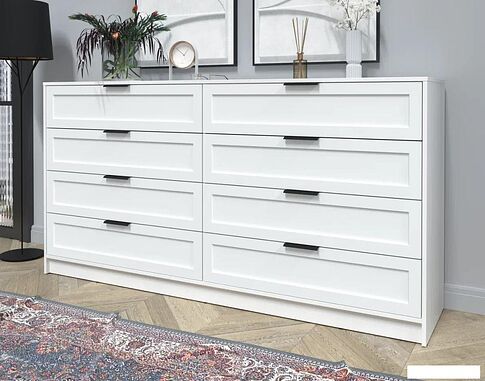 Комод Интерлиния Концепт Тренд КТ-К197 (белый платинум/белый)