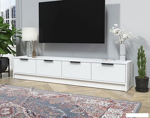 Тумба Интерлиния ТВ Концепт КТ-ТВ4-35 (белый платинум/белый платинум)