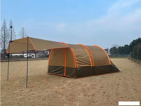 Кемпинговая палатка LanYu 1125 (коричневый/желтовато-коричневый/оранжевый)
