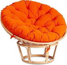 Кресло TetChair Papasan Eco P115-1/SP STD (натуральный/оранжевый)