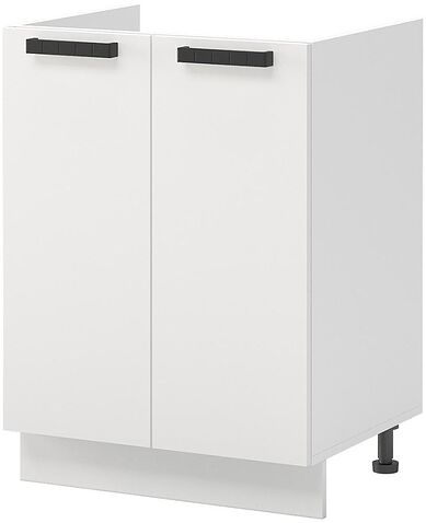 Шкаф напольный Mio Tesoro Пасадена ШНМ 600 (белый/белый бриллиант)