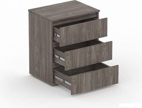 Комод Кортекс-мебель Бари 60 3ш (орех элия/орех элия/дуб сонома)