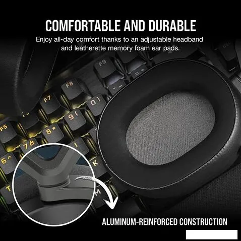 Наушники Corsair HS65 Wireless V2 (карбон)