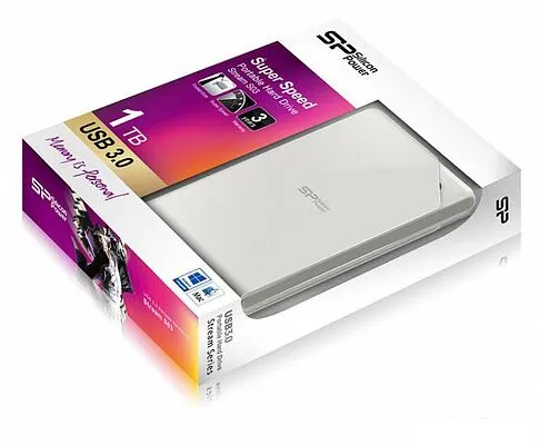 Внешний жесткий диск Silicon-Power Stream S03 1TB White (SP010TBPHDS03S3W)