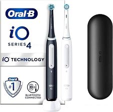 Комплект зубных щеток Oral-B iO Series 4 Duo (черный/белый) Комплект зубных щеток Oral-B iO Series 4 Duo (черный/белый)
