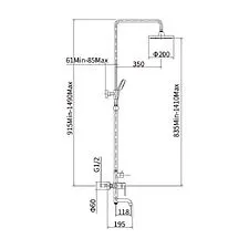 Душевая система  Fashun A52415