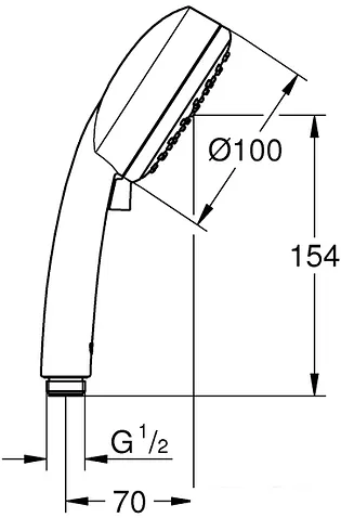 Душевая лейка Grohe New Tempesta Cosmopolitan 100 27571002