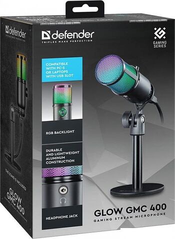 Проводной микрофон Defender Glow GMC 400