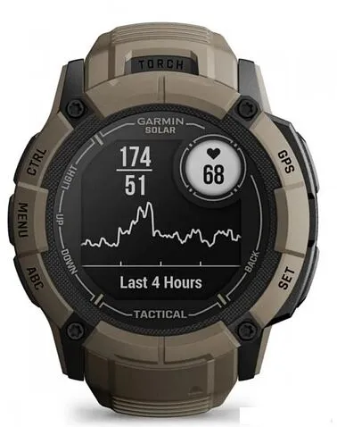 Умные часы Garmin Instinct 2x Solar Tactical Edition (светло-коричневый)
