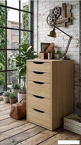 Комод Mio Tesoro Ингар 5 36x71x53 (дуб скандинавский)