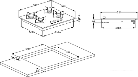 Варочная панель BEKO HILG 64325 SDX