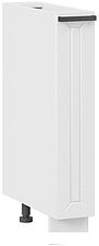 Шкаф напольный Трия Лорас 1Н15К (белый/холст белый)