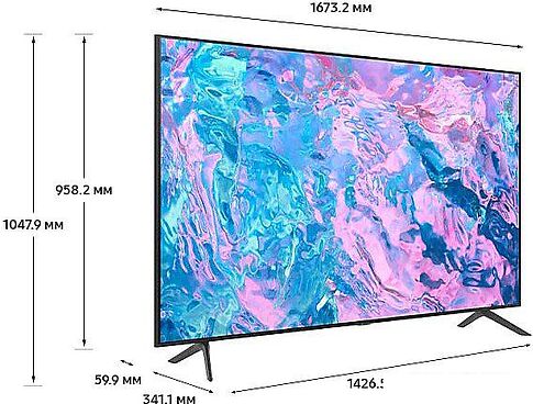 Телевизор Samsung Crystal UHD 4K CU7100 UE75CU7100UXCE