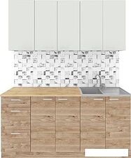 Готовая кухня Агута Альфа 1.6/60 (дуб золотой/холодный серый/дуб бунратти) Готовая кухня Агута Альфа 1.6/60 (дуб золотой/холодный серый/дуб бунратти)