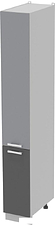 Шкаф-пенал Интерлиния Компо НШП-№1-2145 (серебро/антрацит)