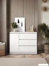 Тумба ЭлиГард Brighton 1D3S (белый)