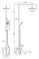 Душевая система Ledeme L72403-2