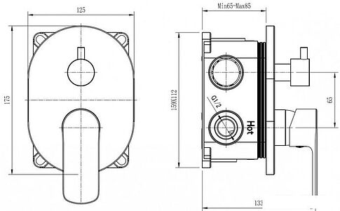 Душевая система Zollen Bergen BE64614461
