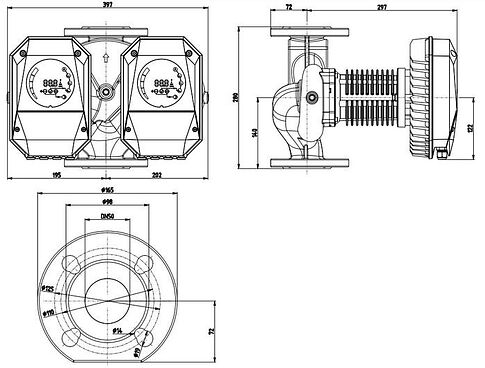 Циркуляционный насос IMP Pumps NMTD MAX II 50/180 F280