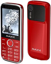 Кнопочный телефон Maxvi P30 (красный) Кнопочный телефон Maxvi P30 (красный)