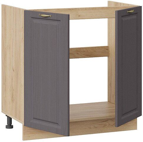 Шкаф напольный Трия Лина 1Н8М (дуб крафт золотой/графит)