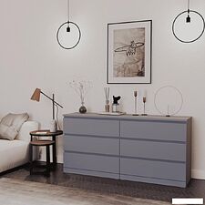 Комод Mio Tesoro Варма 6D (серый)