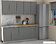 Готовая кухня ЭлиГард Lion 2.0 (дымчатый алмаз/дуб бунратти)