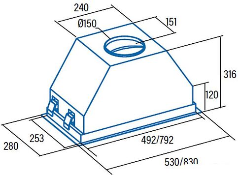 Кухонная вытяжка CATA GCX 53 SD